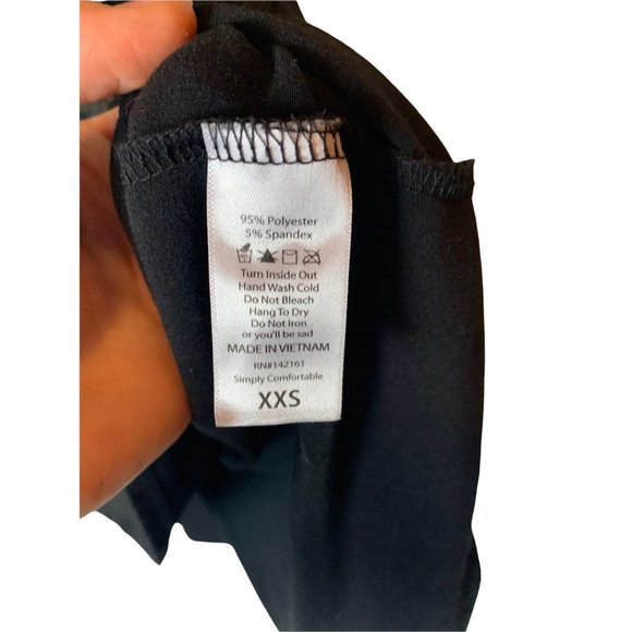 LULAROE Black & Gold Aztex Print High Low Rounded Hem Short Sleeve Dress-XXS - Picture 4 of 7